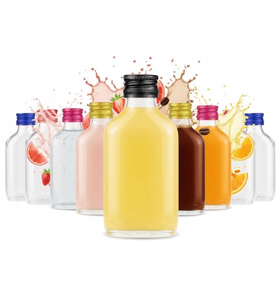 Bimberek - Flaconset 5x - 100ml - Glazen Schenkfles - Cadeau Voor Bruiloft van Bimberek — afbeelding 2