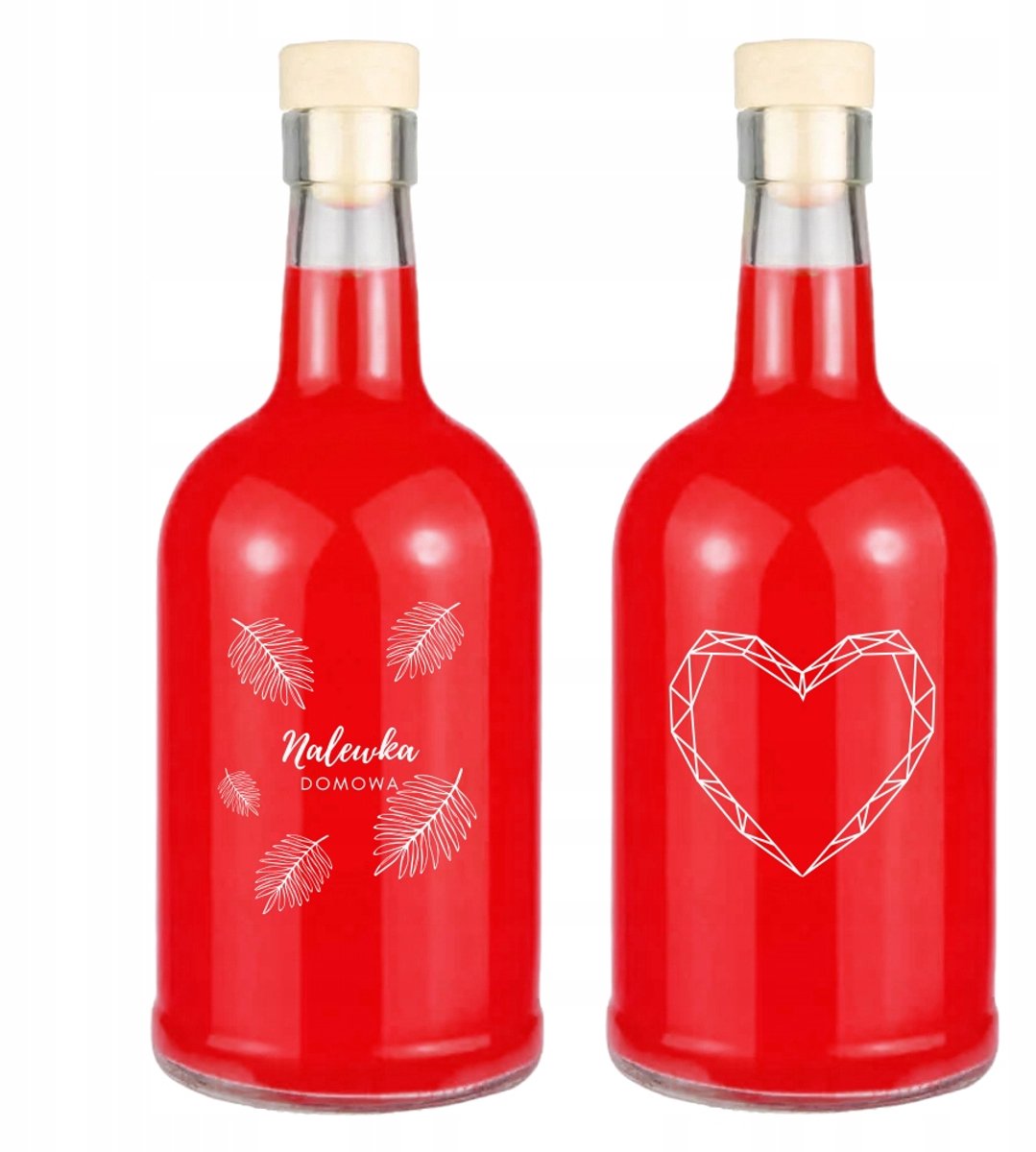 Bimberek Tadek - Glazen Fles - 500ml - Ozdobna - Met Nadruk