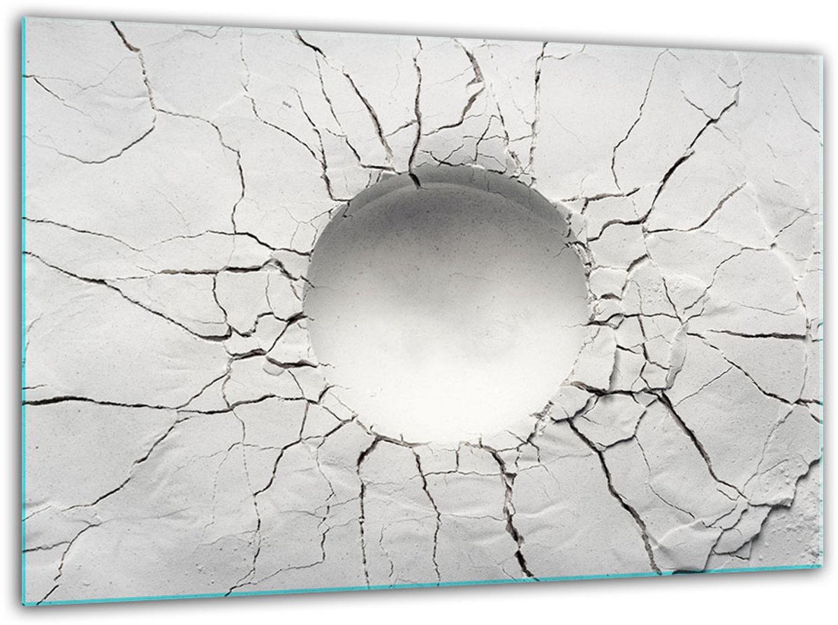 TMK ArtDeko - Snijplank - Glas - Getemperd - 30x22cm - Wit