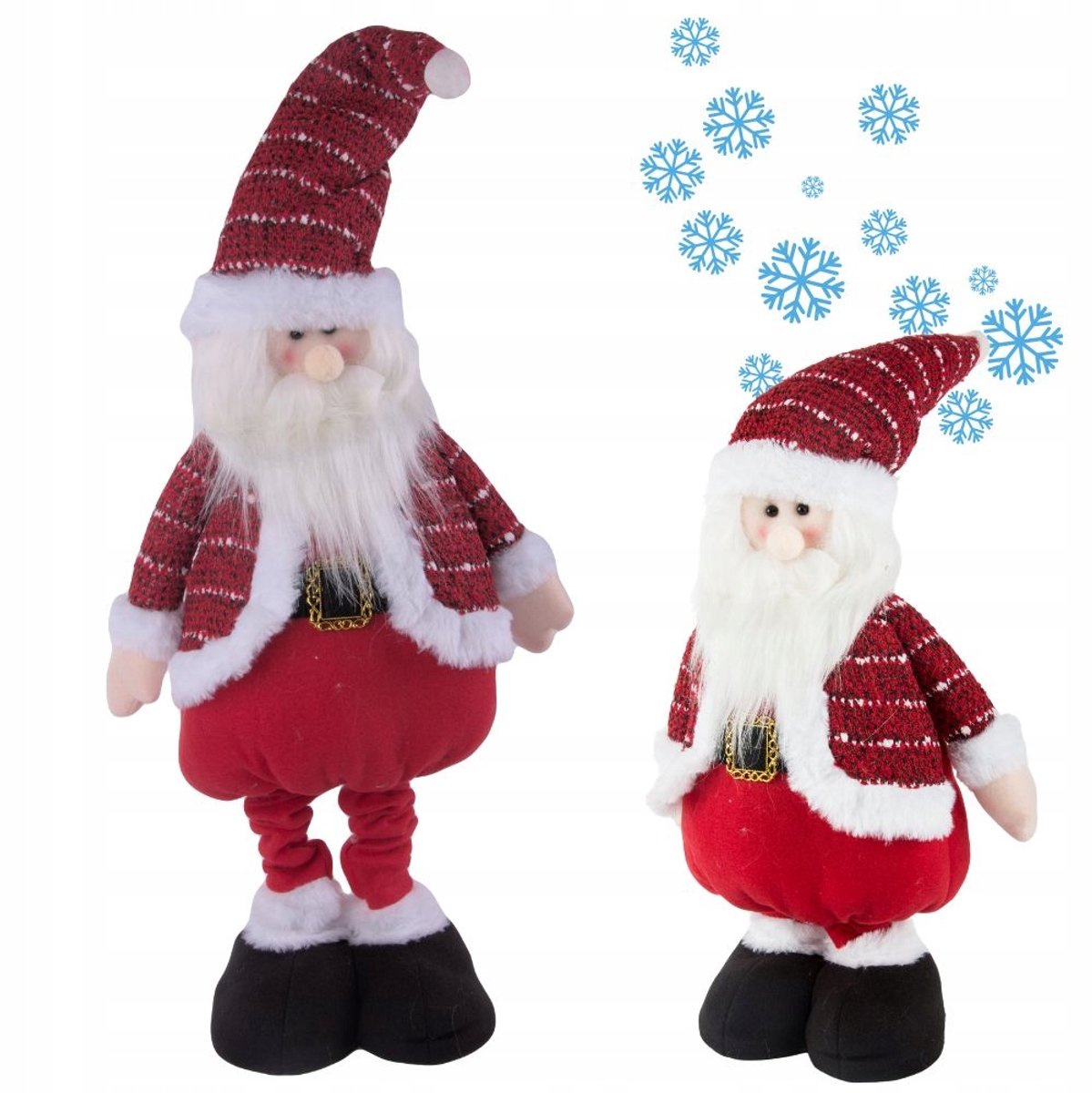 MIKOŁAJ TELESKOPOWY - Kerstkabouter - 60cm - Telescoopbenen - Rood