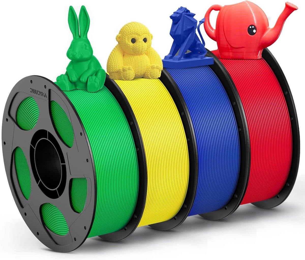 PETG Filament Set - 3D Printer Draad - 3D Modellen Printen - Afneembare Spoel - 4 kg