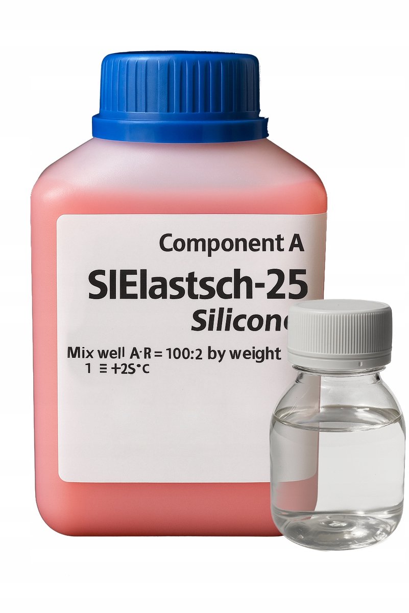 SiElastisch-25 - RTV Silicone - Erg flexibel - Roze Basis - Doorzichtig Harder