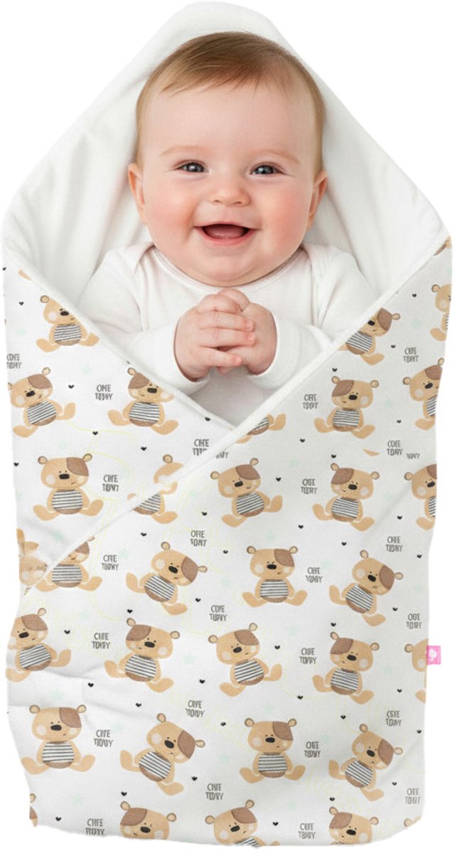 BabyUniverse Serie - Baby Inbakerdoek - 75x75cm - Beer Ontwerp