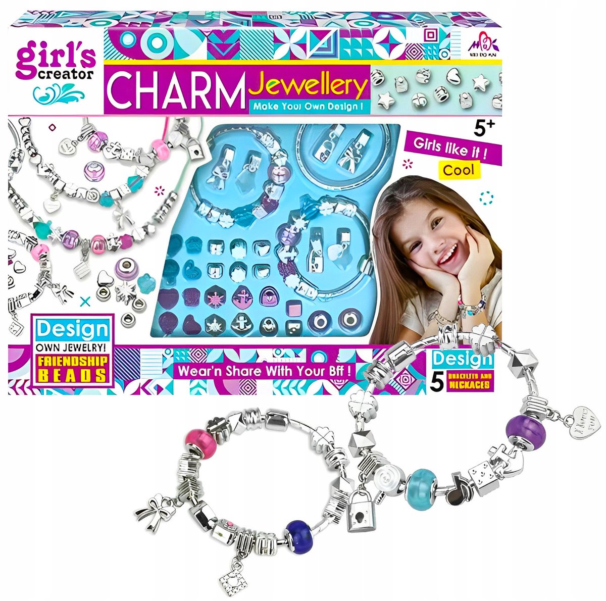 M-IMP Serie - Kralenset Armbanden Maken - Creatief - Voor Kinderen - Letters en Vormen