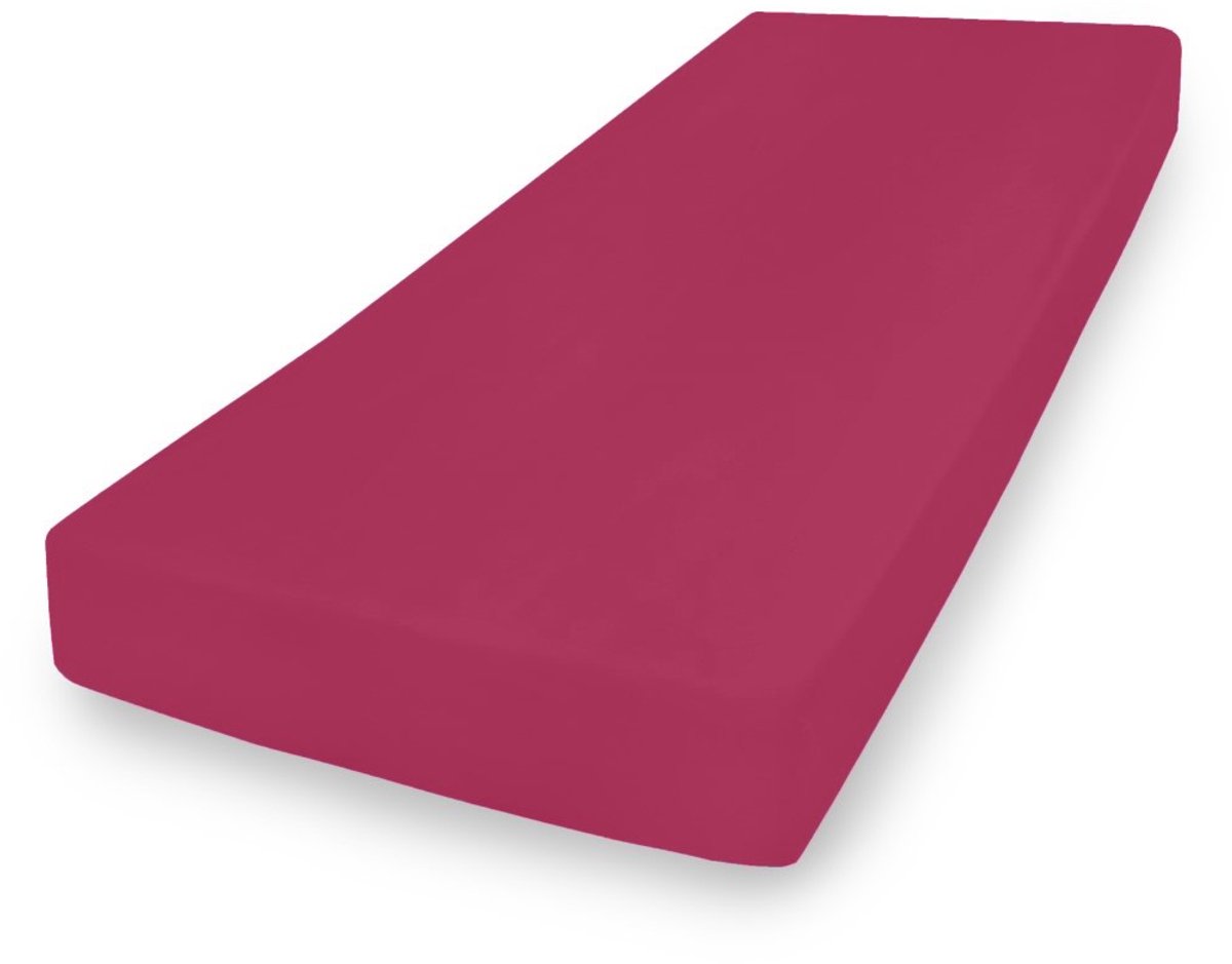Matex PREMIUM Serie - Jersey Hoeslaken - 90x200 - Amarant