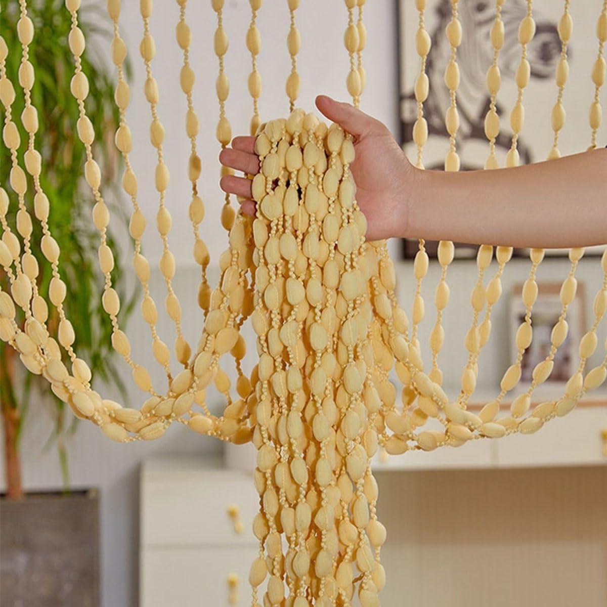 Balkondeurgordijn 100x200cm Patiodeur Vliegen, Decoratieve String Tassel Gordijnen Voor De