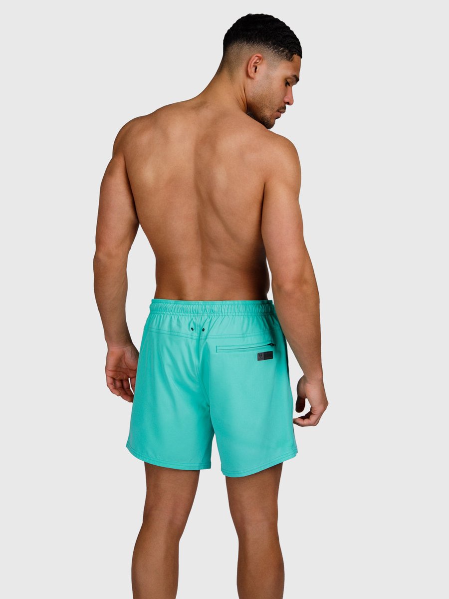 Brunotti Bru - conic Zwembroek Heren - Zwemshort met 4 - Way Stretch - Carribean Green — afbeelding 3
