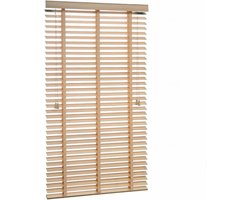Massief Houten Jaloezieën 50cm 60cm 70cm 80cm 90cm 100cm 110cm 120cm 140cm,Horizontale Jaloezie,Binnenraamluiken,Verduisterende Hout Jaloezi