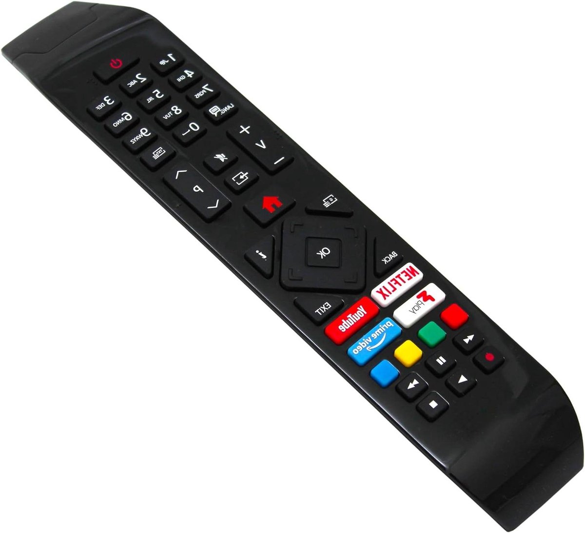 TV Afstandsbediening - Afstandsbediening voor TV - TV Zenders Wisselen - Direct Klaar voor Gebruik - 10 Meter Bereik - Zwart