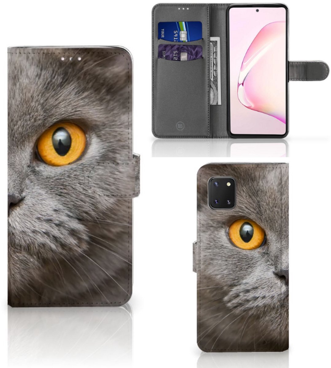 Telefoonhoesje met Pasjes Samsung Note 10 Lite Britse Korthaar