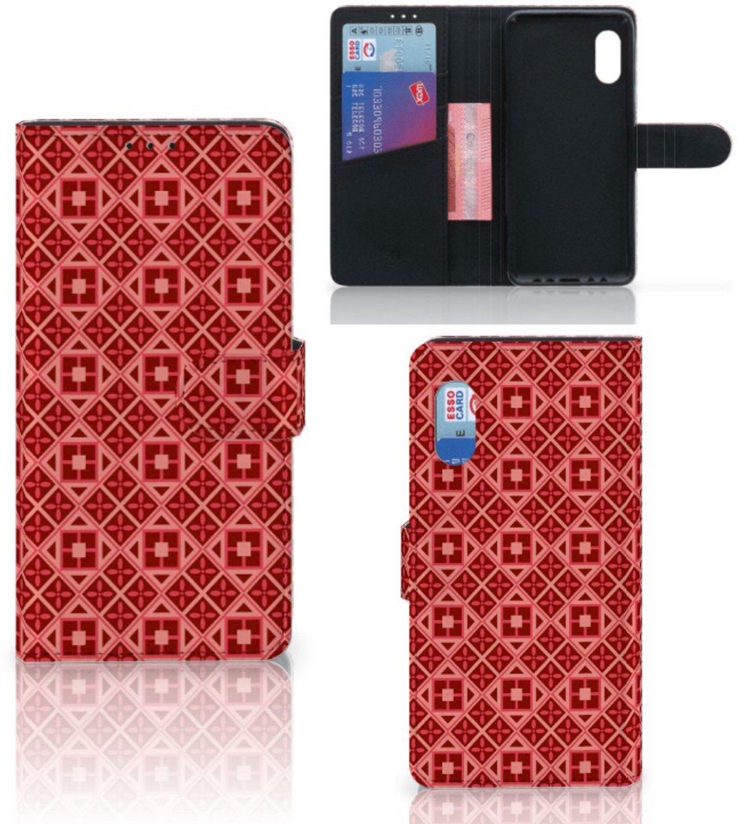 Samsung Xcover Pro Telefoon Hoesje Batik Rood