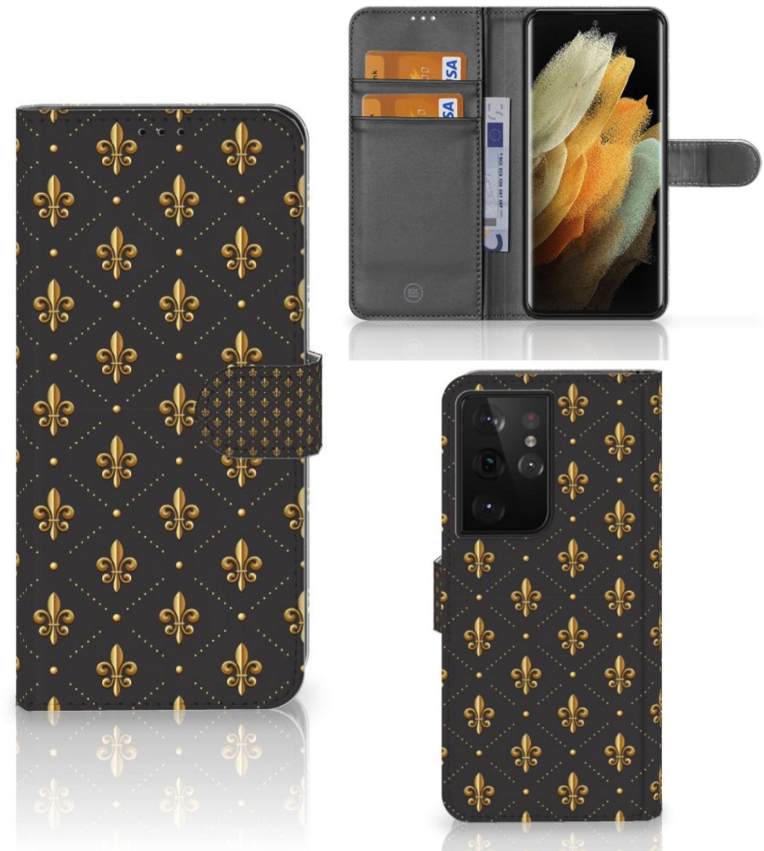 Samsung Galaxy S21 Ultra Telefoon Hoesje Franse Lelie