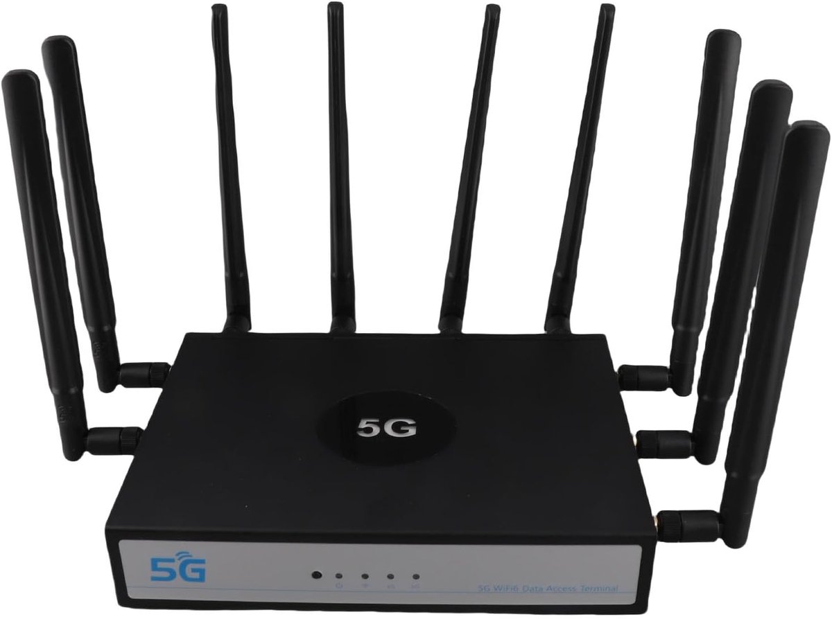 5G Router - Draadloze Router - Snel Internet - WiFi 6 Dual Band - 27x26x8 cm