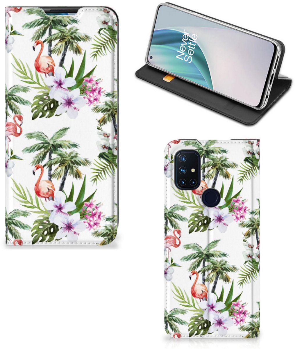 OnePlus Nord N10 5G Hoesje maken Flamingo Palms