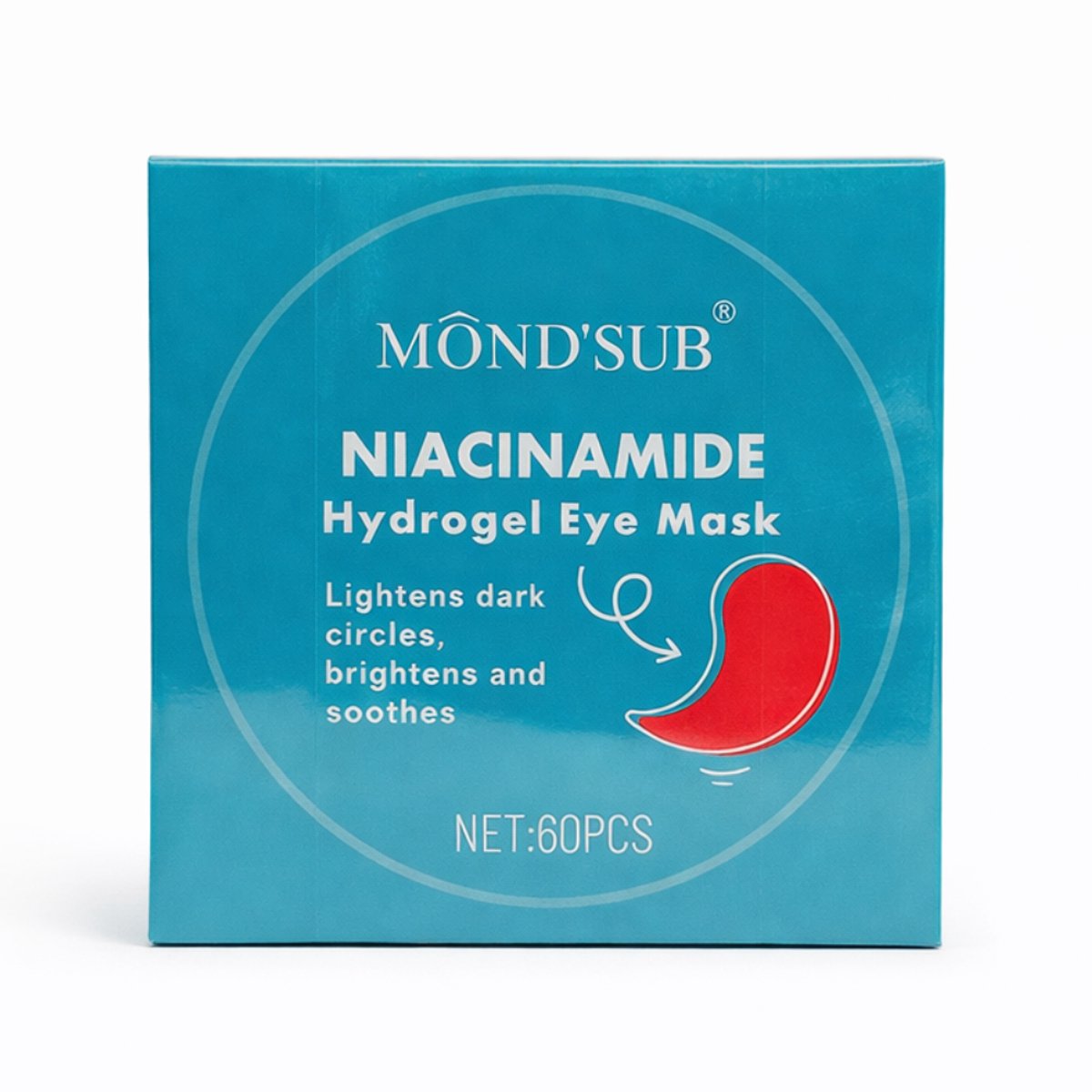 Dermarolling Hydrogel Eye Patches Oogmasker Niacinamide 60pcs