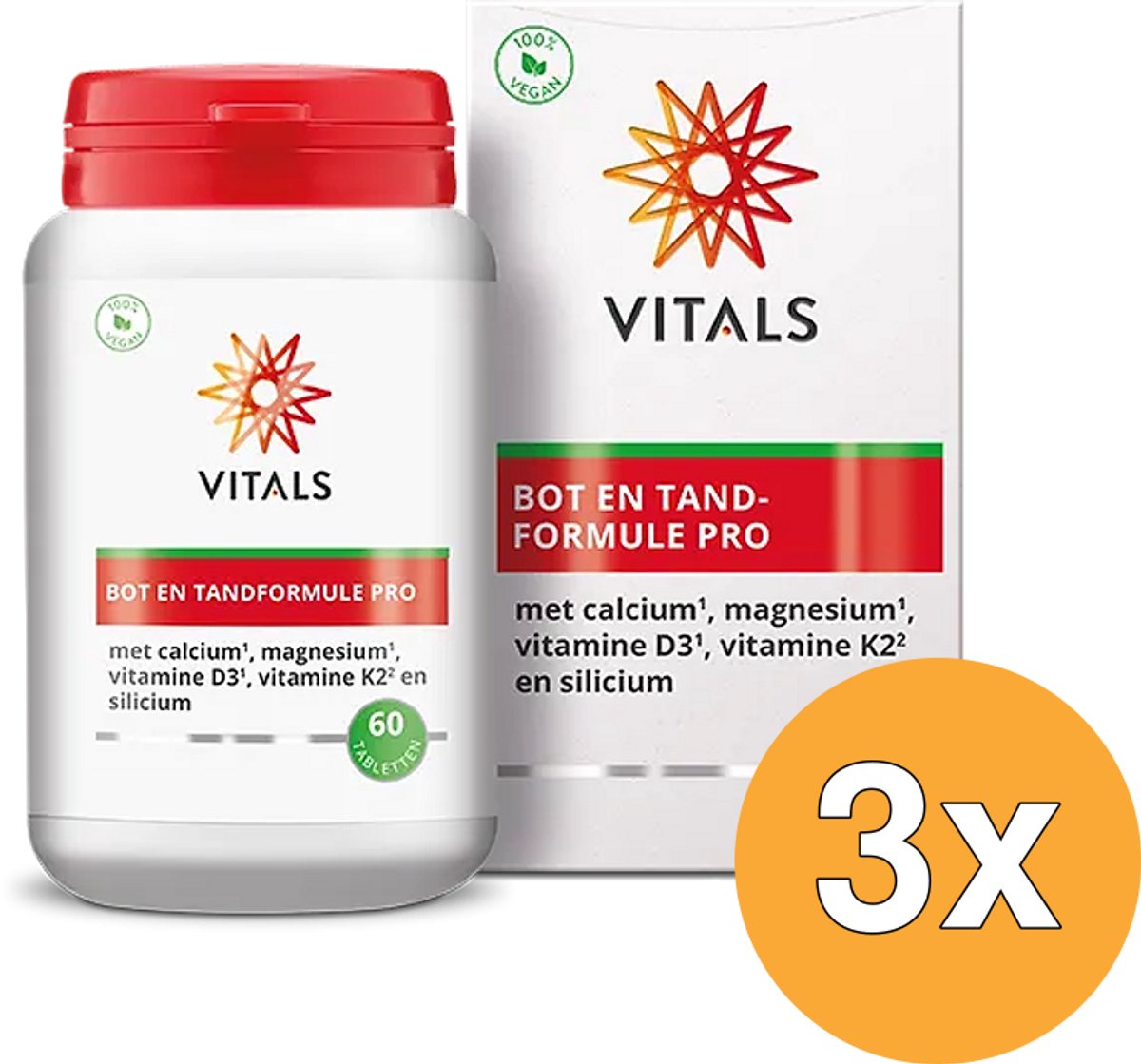 3x Vitals Bot en Tandformule Pro (60 tabletten)