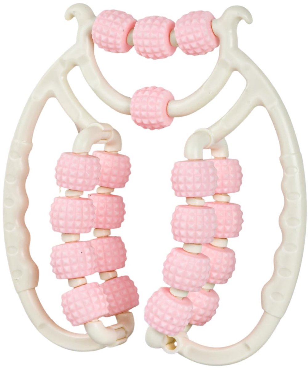 Cosensi - Leg Roller Massager - Muscle Massage Roller - 20 Wielen - Pink - Thuis Gym Recovery Tool - Body Shaping - Geschikt voor Fitness Enthousia...