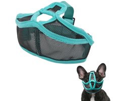 Allecto - - Mesh Muzzle - Anti-bijt en ademend - Geschikt voor kortsnuitige honden - Verstelbaar en comfortabel - Ideaal voor Franse Bulldog en Shih T