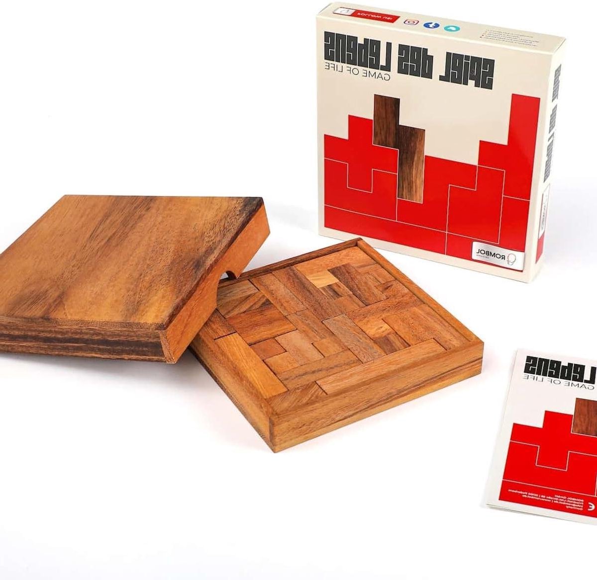 Houten Puzzel Spel - Hout Puzzel - Hersenen Trainen - 13 Houten Losse Stukken - 15 cm x 15 cm