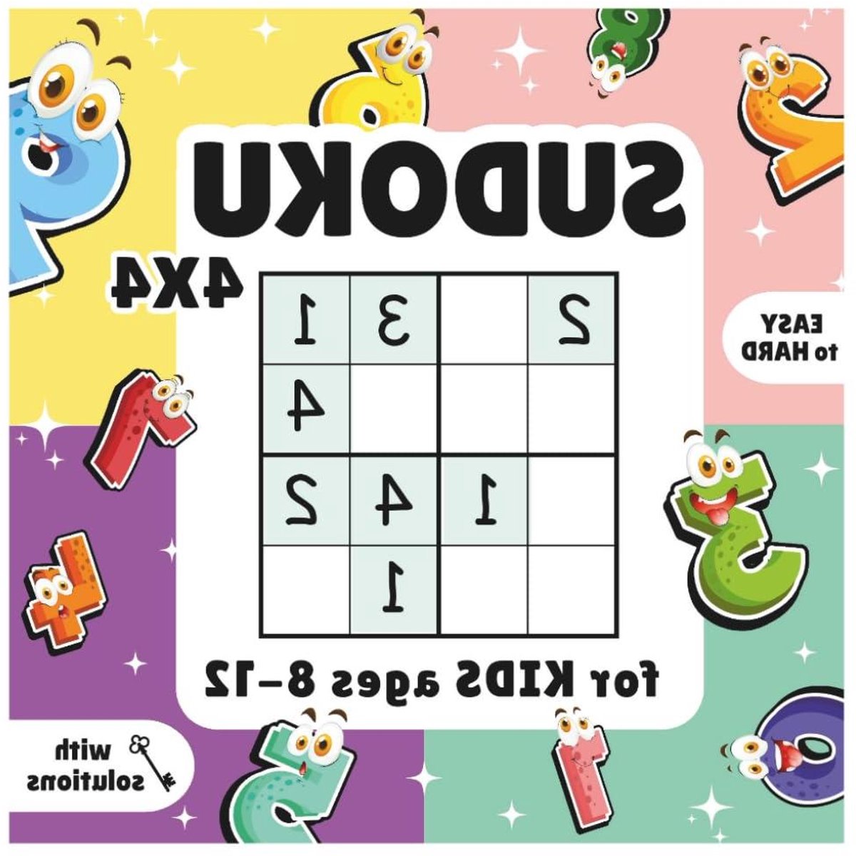 Sudoku Puzzelboek - Logica Spel Kinderen - Hersenen Trainen - 4x4 Raster Formaat - 15x15 cm - Niet gespecificeerd