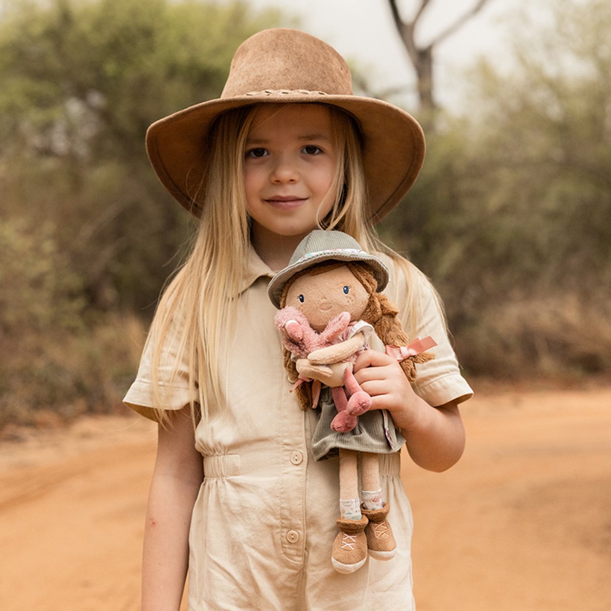 Little Dutch Safari Friends Knuffelpop Rosa — afbeelding 4