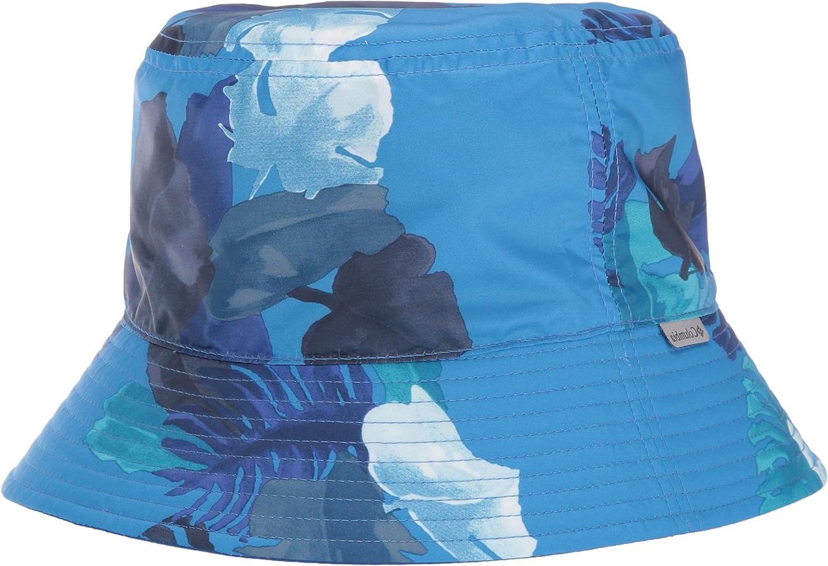Bucket Hoed Kinderen - Zonnehoed Kinderen - Bescherming tegen zon - Omkeerbaar met print - One Size - Blauw