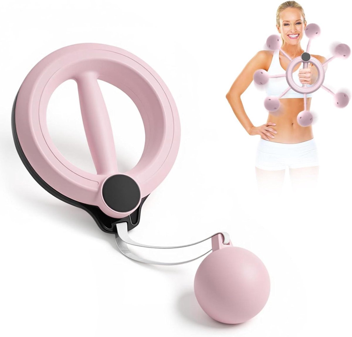 Handtrainer Armtrainer - Polsversterker Onderarmtrainer - Gerichte Krachttraining - 360 Graden Weerstand - 563 Gram - Wit