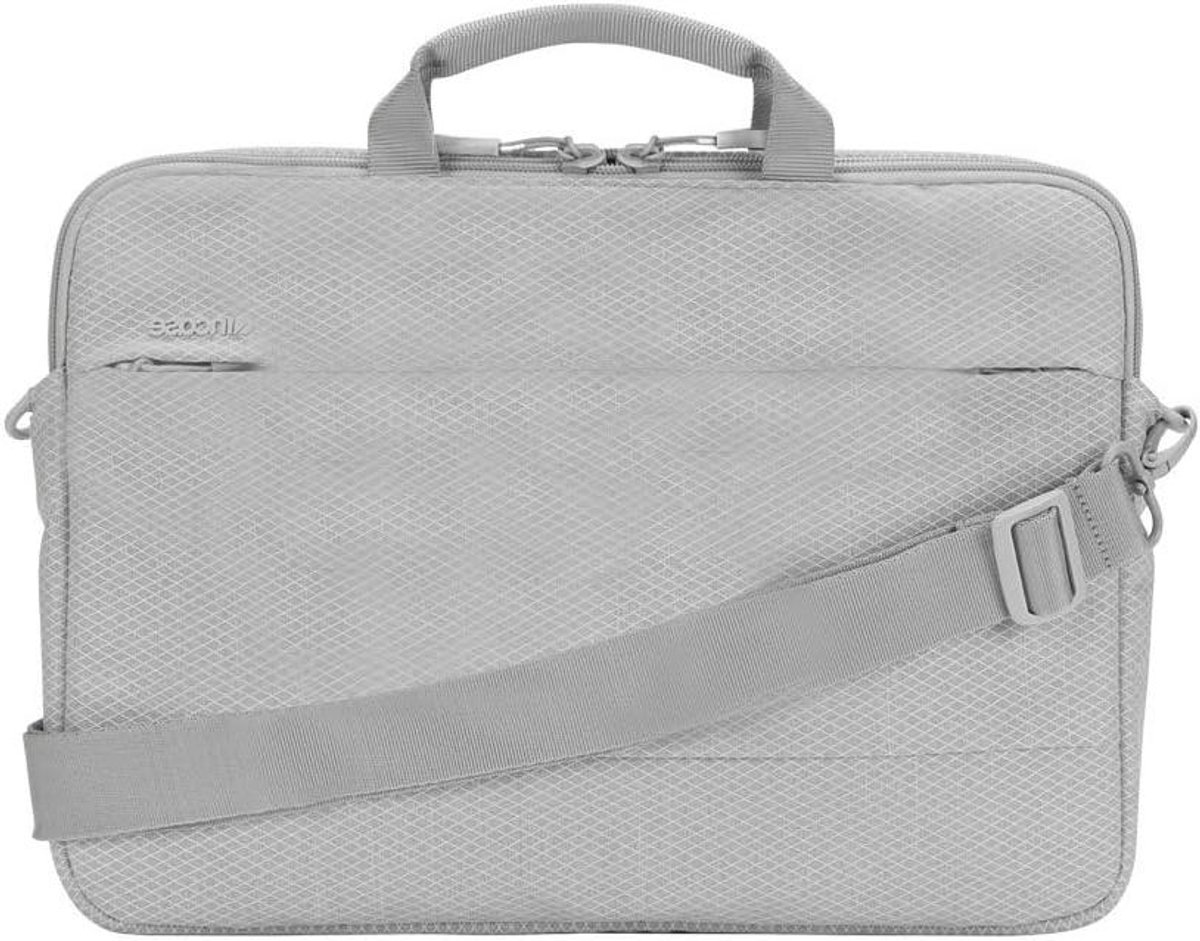 Laptoptas - Aktetas Notebooktas - Laptop Beschermen - Gevoerd Laptopvak - 33 cm - Grijs