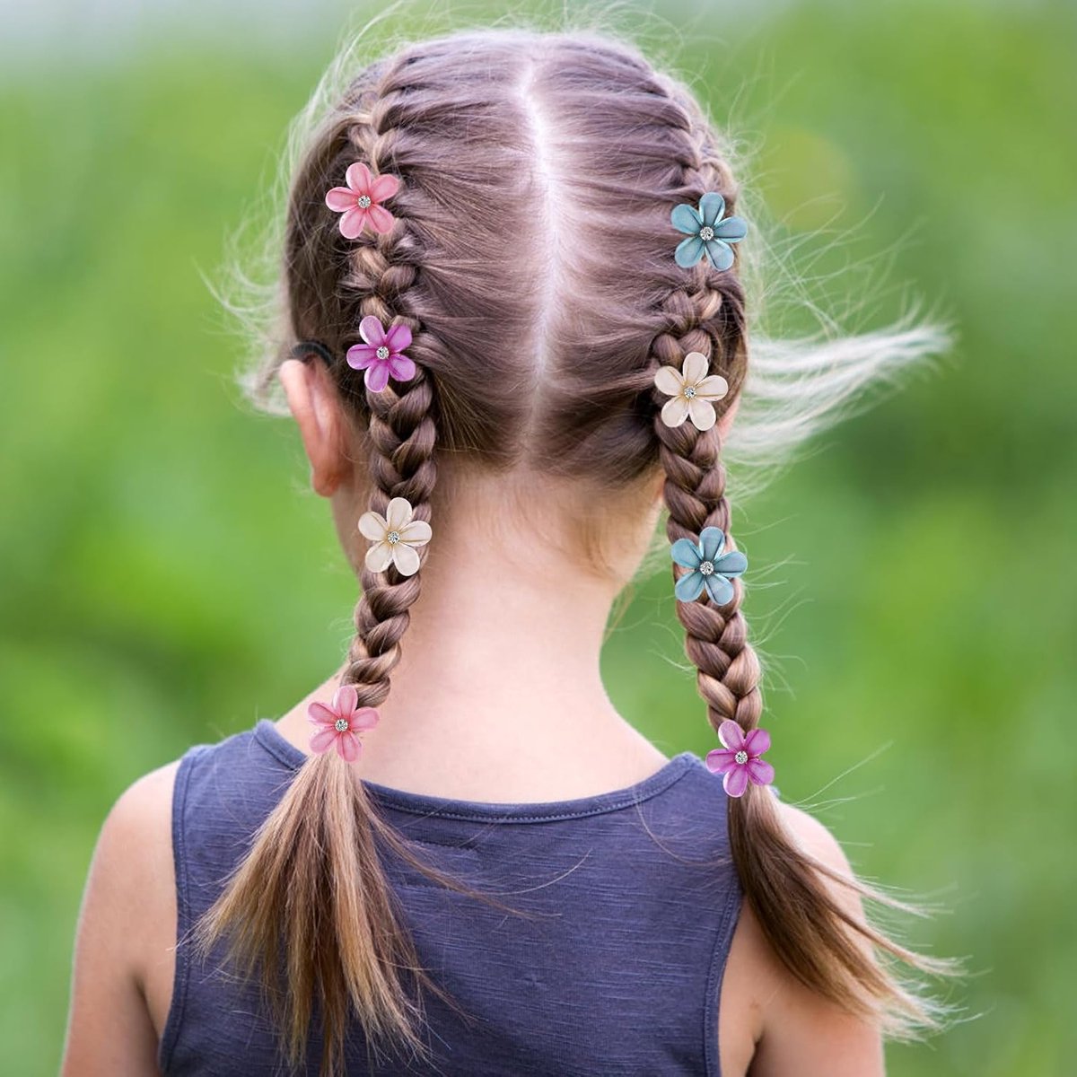 16 Stuks Bloem Haarclips met Kristallen en Rhinestones - Mini Haarclauwen en Modeaccessoires voor Dames en Meisjes voor Feestjes en Dagelijks Gebruik