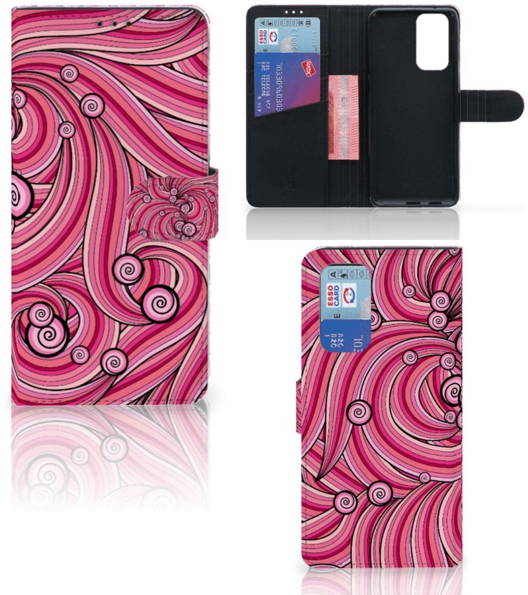 OnePlus 9 Pro Hoesje Swirl Pink