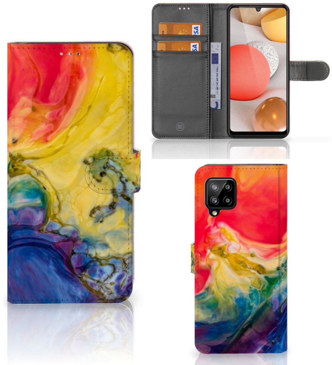 Hoesje Samsung Galaxy A42 5G Watercolor Dark