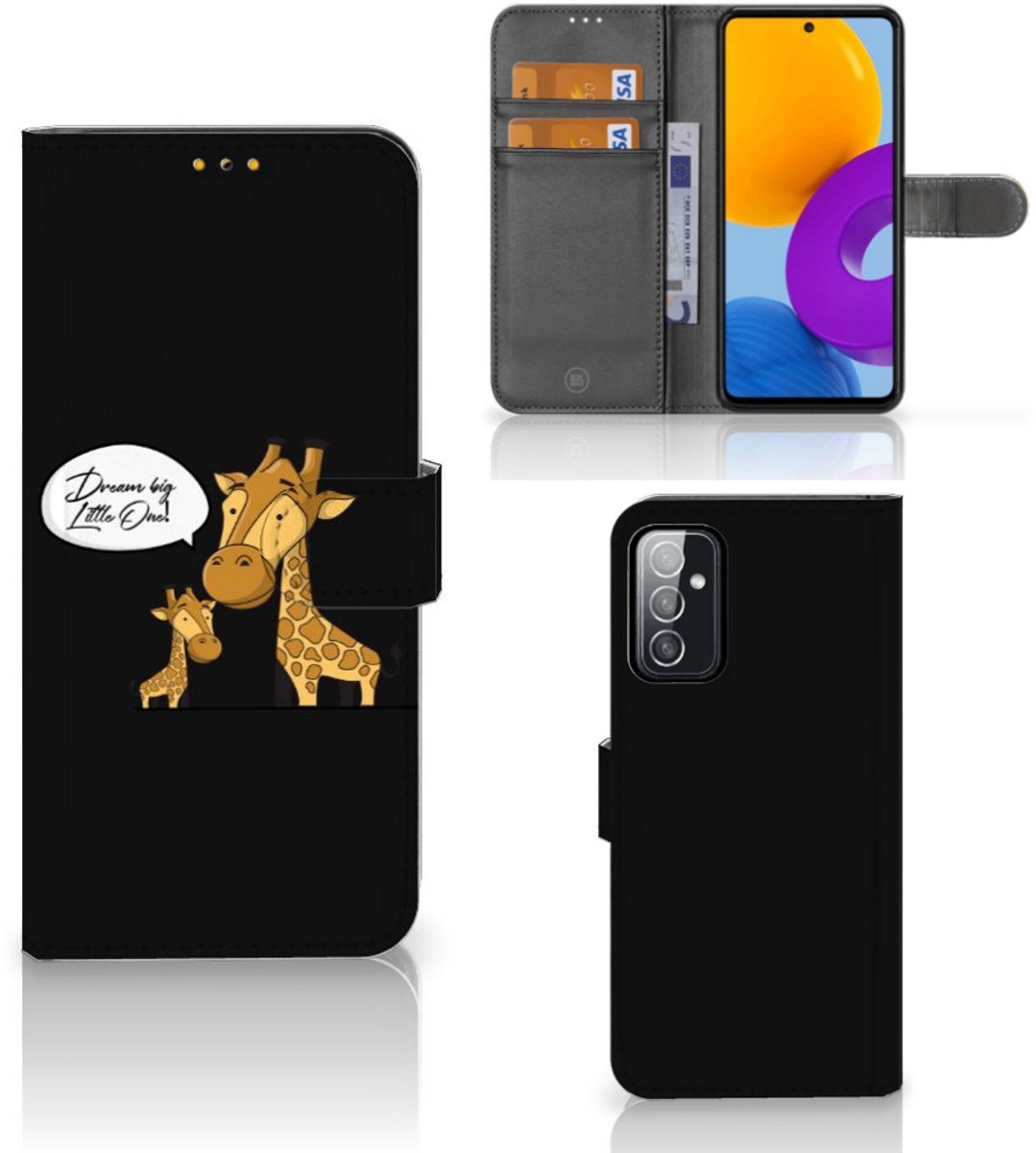 Samsung Galaxy M52 Leuk Hoesje Giraffe