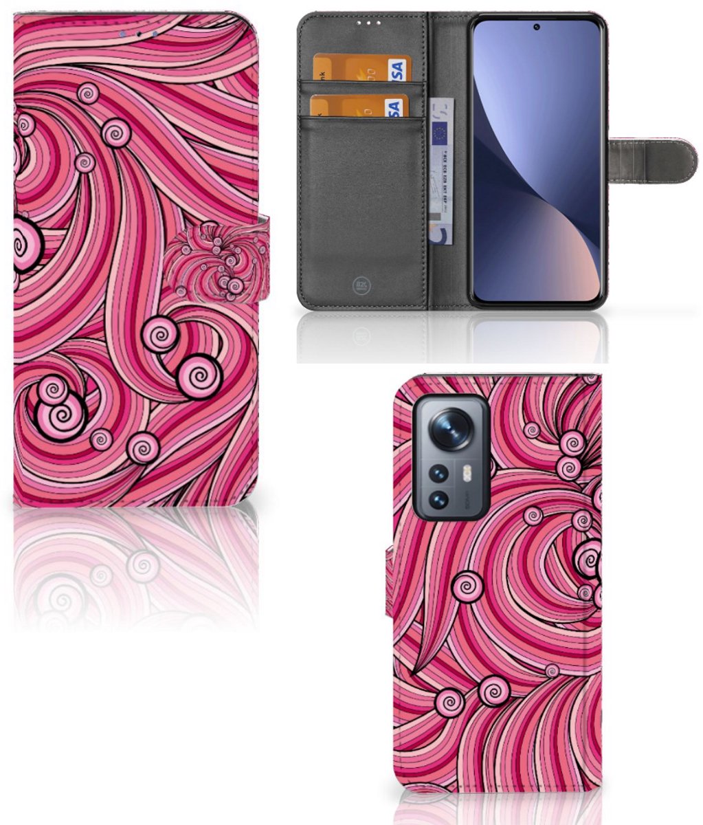 Xiaomi 12 Pro Hoesje Swirl Pink