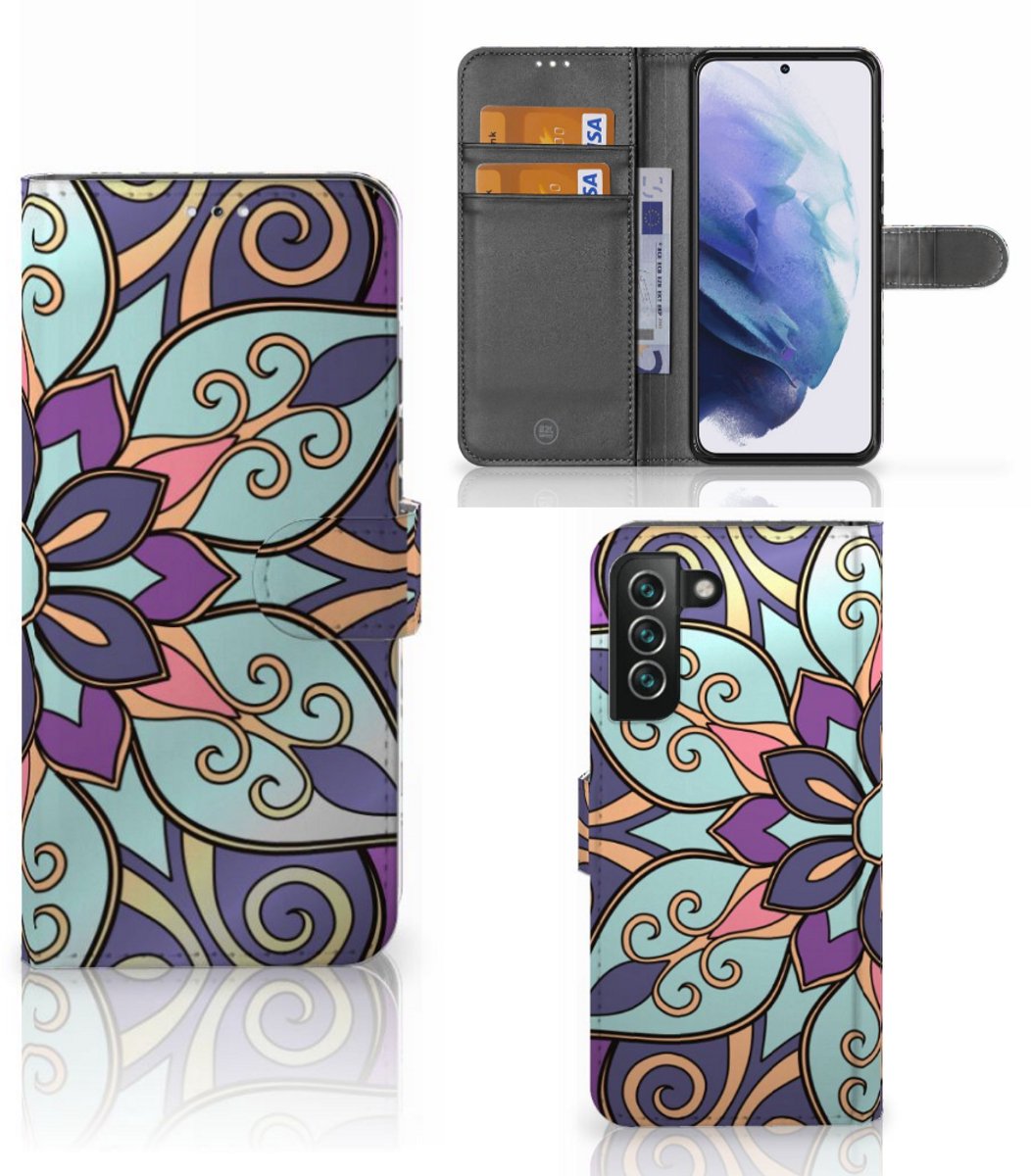 Samsung Galaxy S22 Plus Hoesje Purple Flower