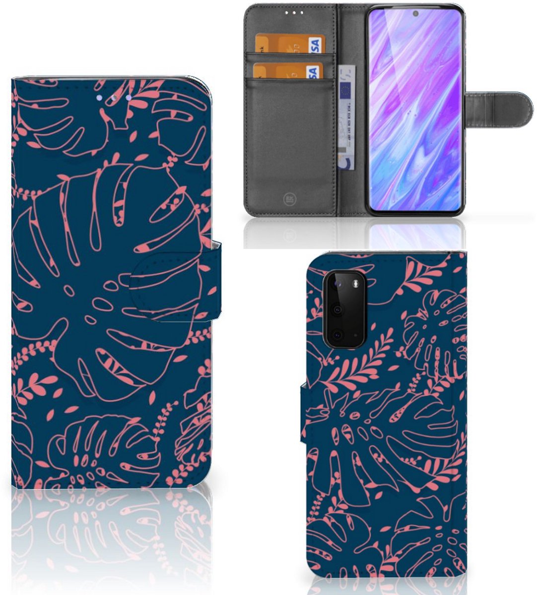 Samsung Galaxy S20 Hoesje Palm Leaves