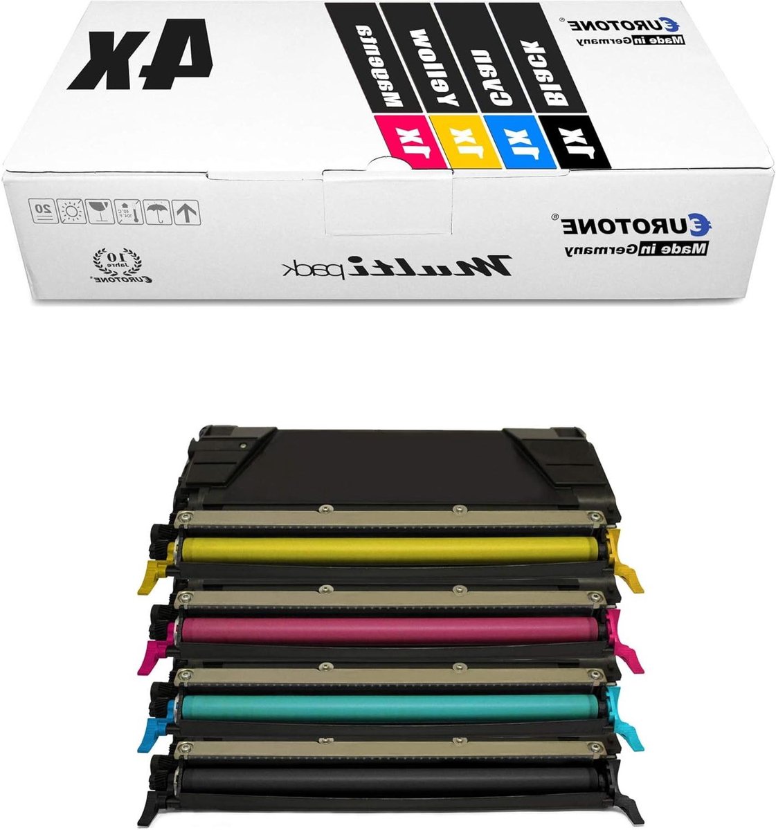 Tonerset - Printertoner Kleurencartridge - Kleurenprinten - XXL Capaciteit - 8000/6000 pagina's - Zwart Cyaan Magenta Geel