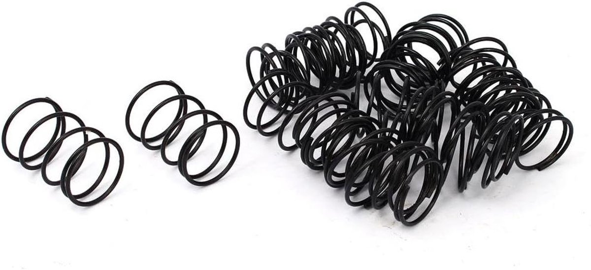 Drukveren Zwart - Compressieveren - Industrieel Gebruik - Verenstaal Warmtebehandeld - 25mm Lengte 19mm Diameter - Zwart