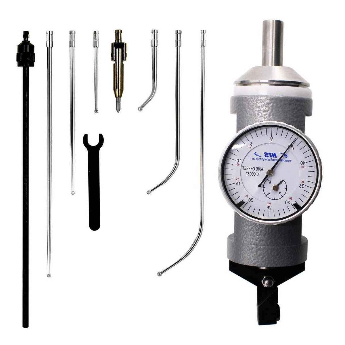 Centrering Indicator - Freesmachine Test - Nauwkeurig Frezen - Horizontaal Verticaal - 5-1-2 inch Lichaam - Metaal
