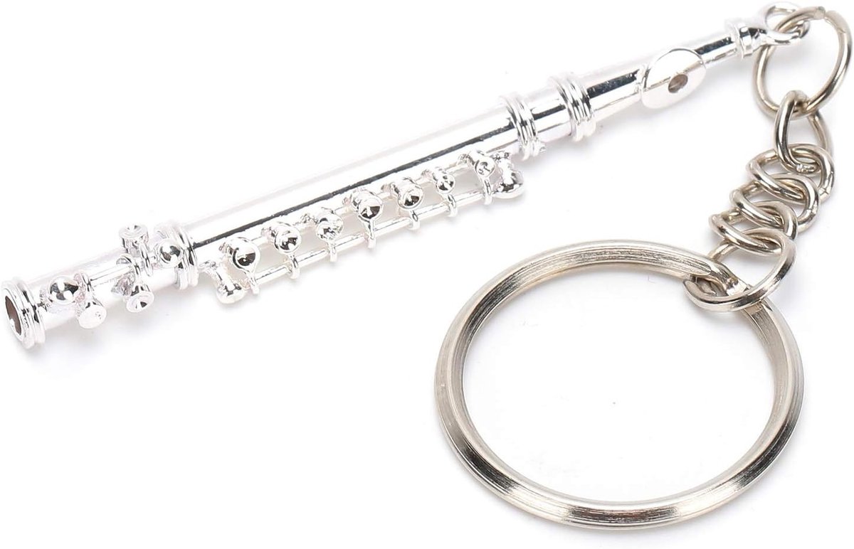 Muzikale Fluit Sleutelhanger, Prachtig Ornament voor Sleutelhanger Decoratie en Cadeau voor Muziekliefhebbers
