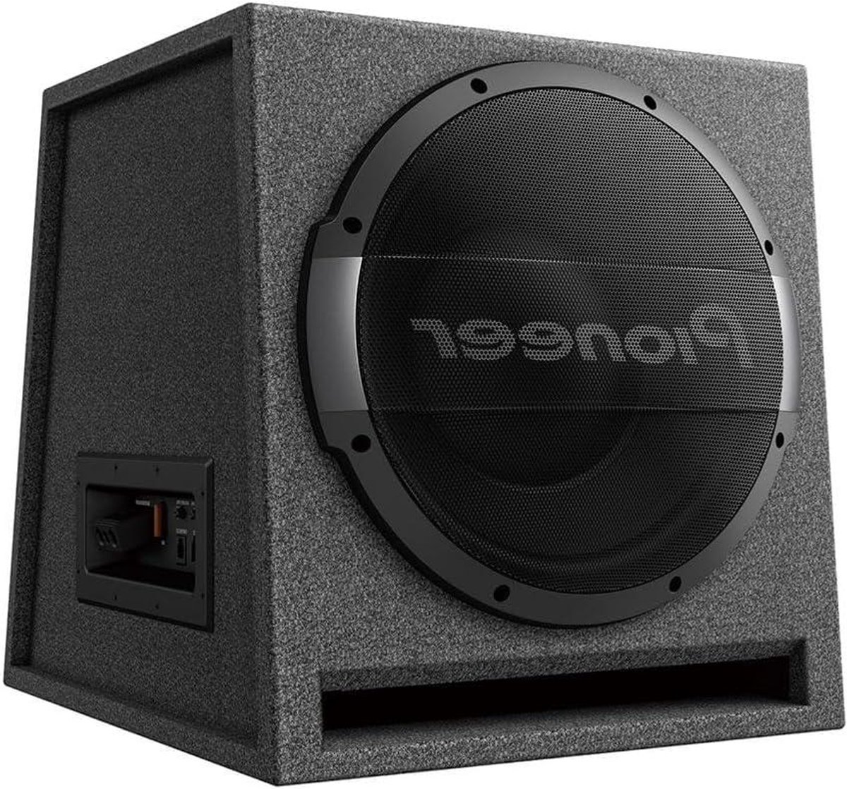 Actieve Subwoofer - Auto subwoofer - Krachtige Bas - Ingebouwde Versterker - 30 cm - Zwart/Grijs
