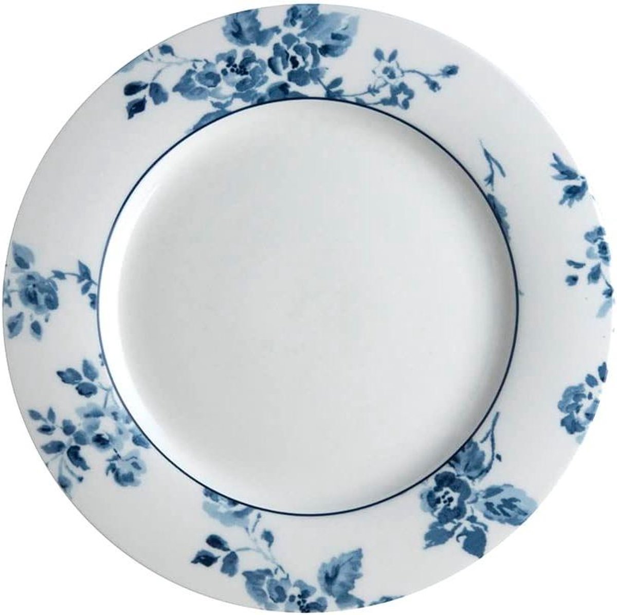 Dessertbord - Bordje Taart Bord - Gebak Serveren - New Bone China - Ø 23 cm - Blauw Wit