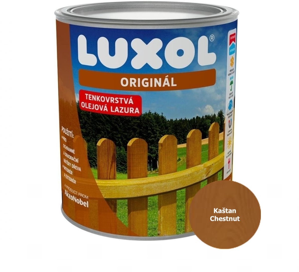 Luxol Origineel 0,75l, 0081 Karmozijnrood