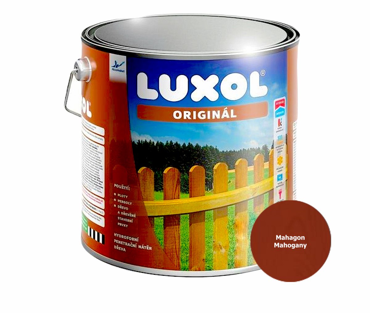 Luxol Origineel 4,5l, 0080 Mahonie