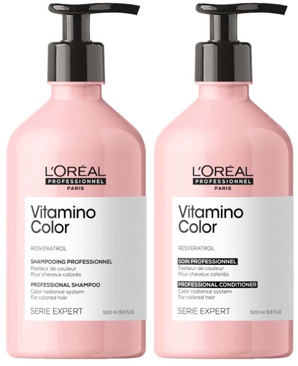 L'Oréal Professionnel Serie Expert Vitamino Color Shampoo 500ml + Conditioner 500ml