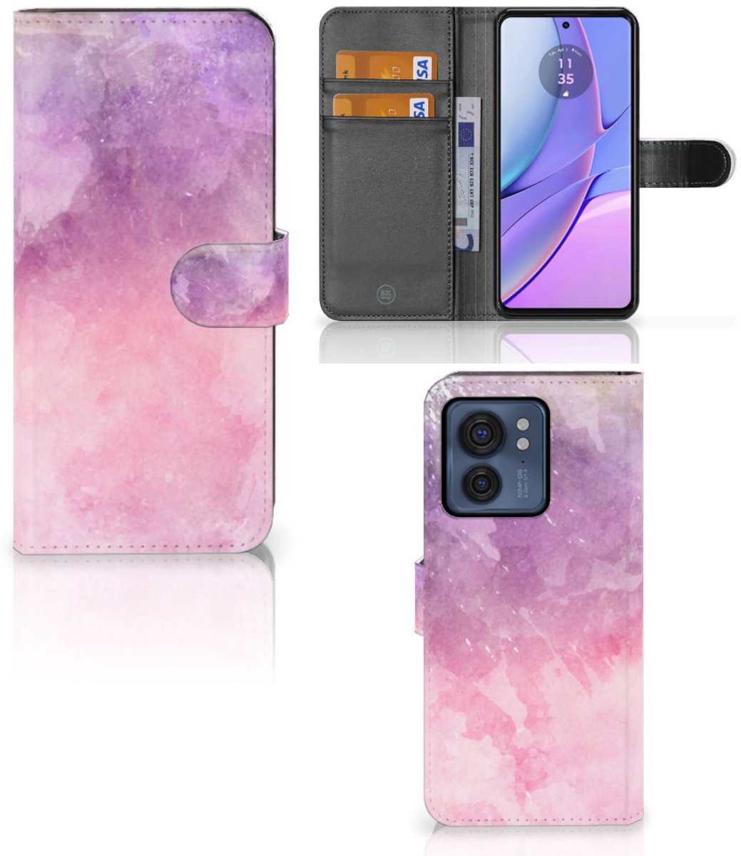 Hoesje Motorola Edge 40 Pink Purple Paint