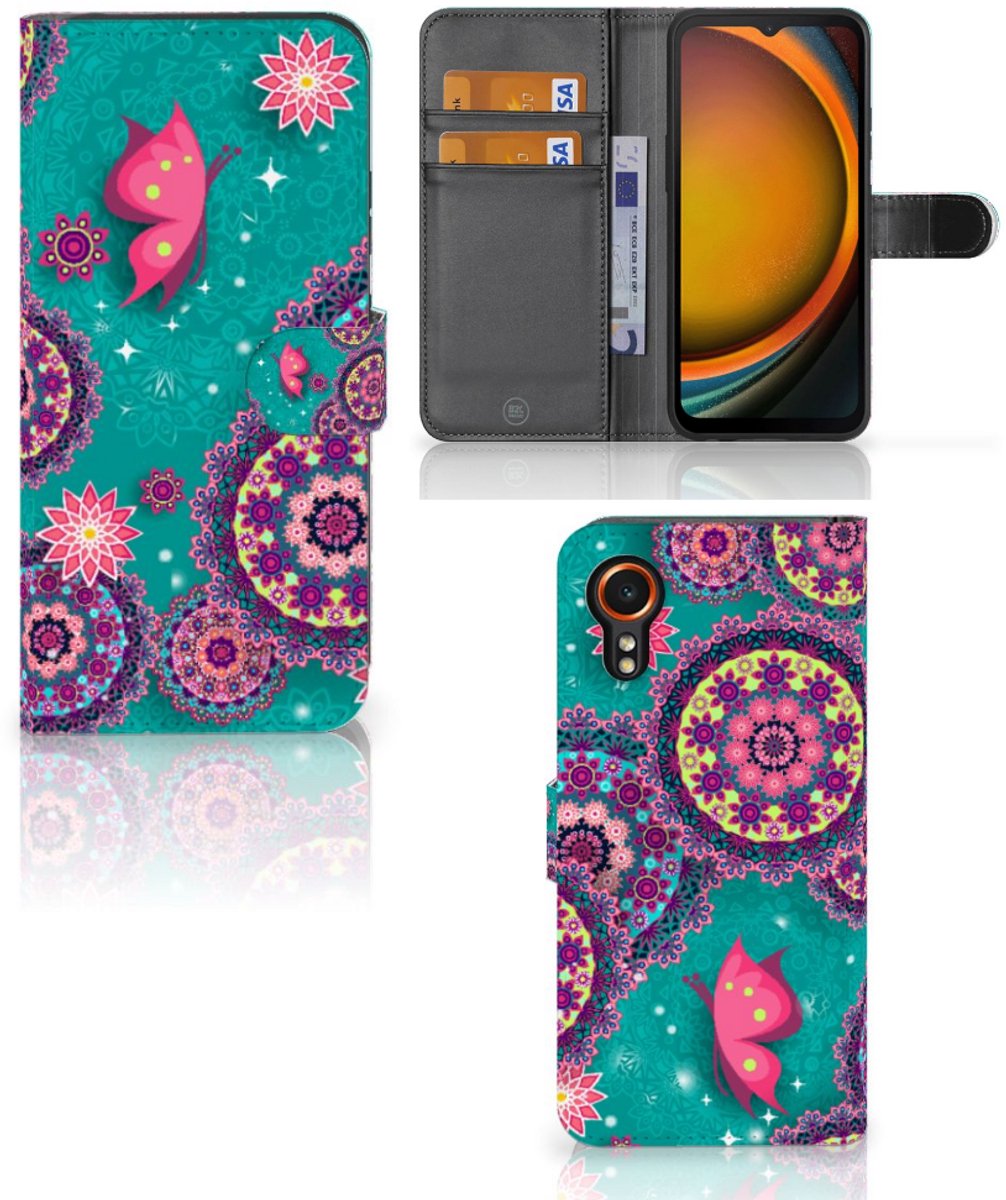 Samsung Galaxy Xcover 7 Hoesje Cirkels en Vlinders