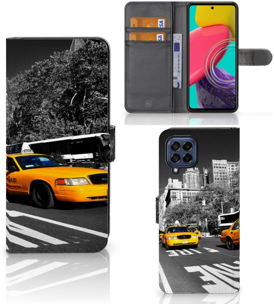 Samsung Galaxy M53 Flip Cover New York Taxi