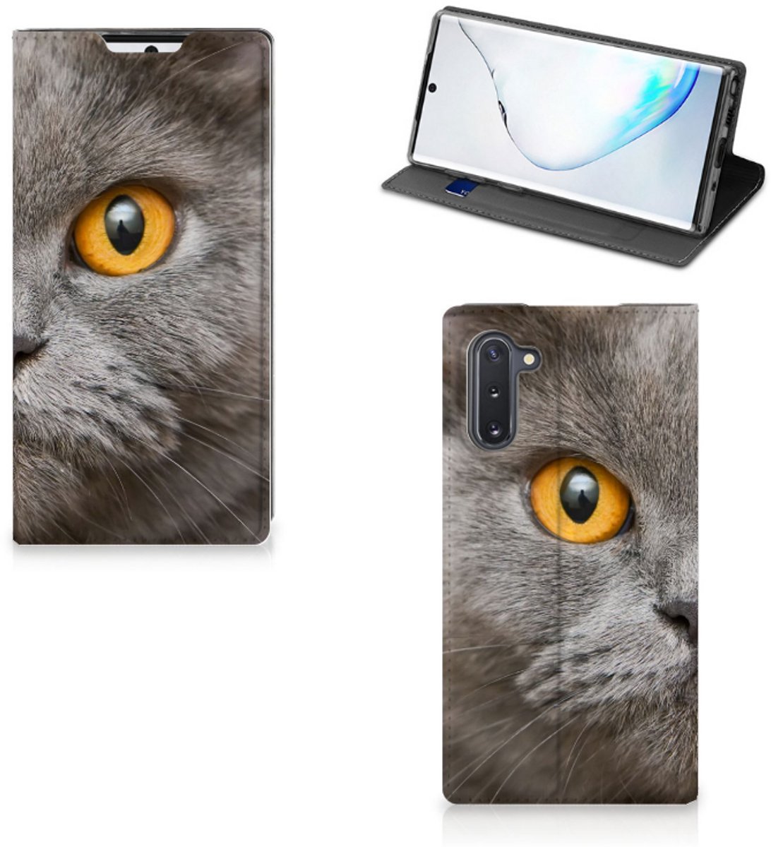 Book Case voor Hoesje maken Samsung Galaxy Note 10 Britse Korthaar