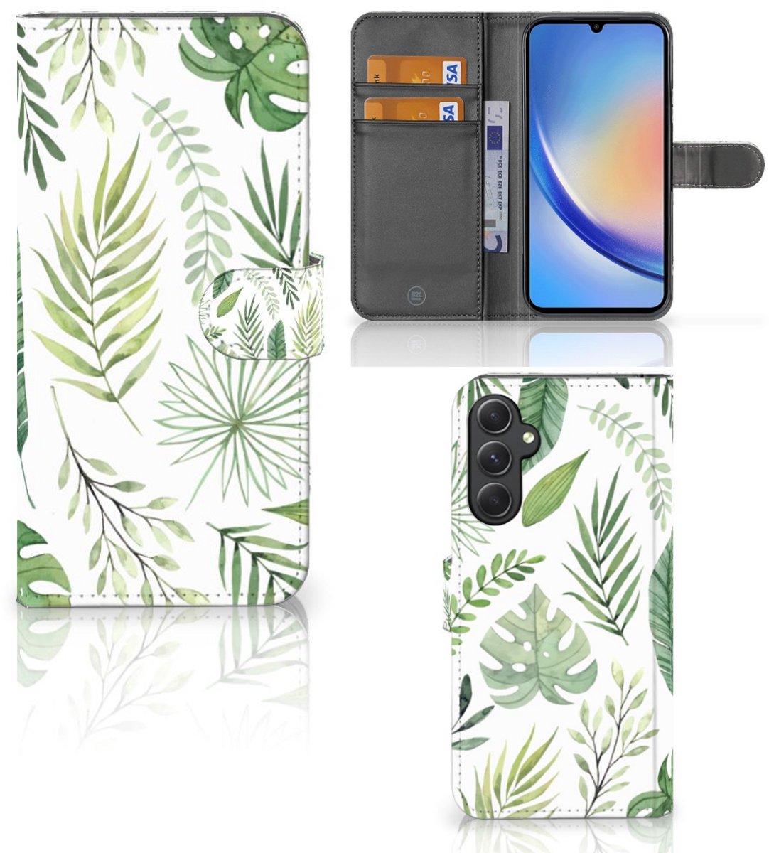 Samsung Galaxy A24 4G Hoesje Leaves