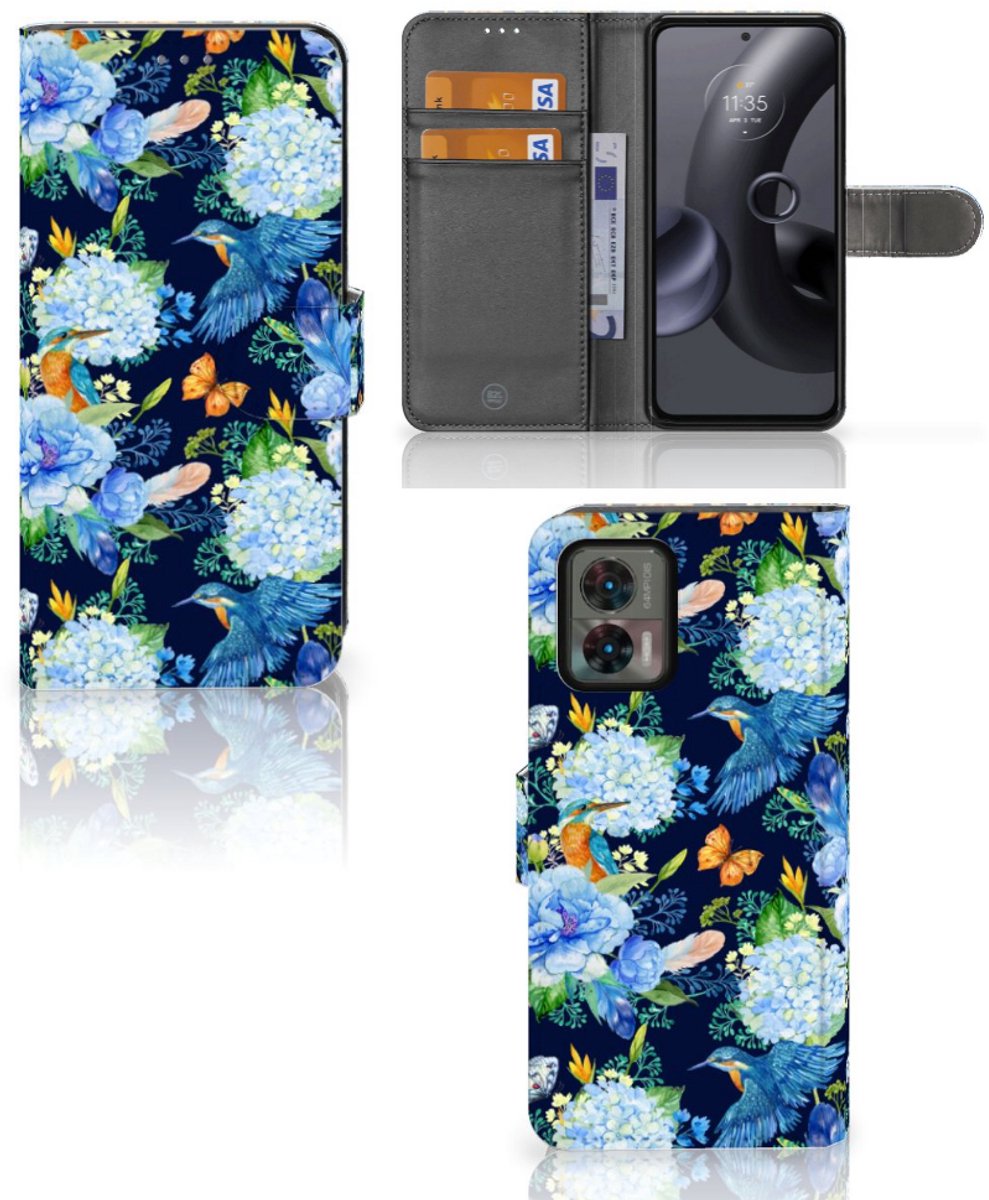 Telefoonhoesje met Pasjes voor Motorola Edge 30 Neo IJsvogel